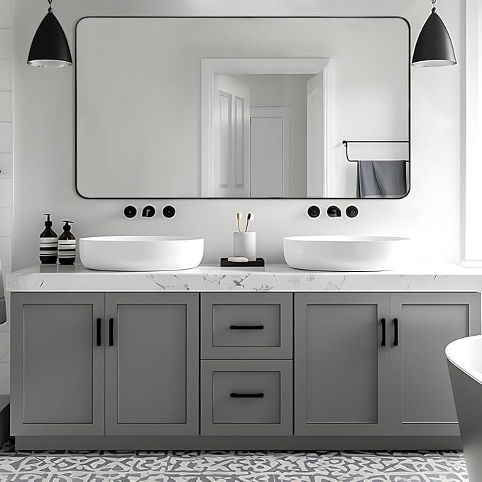 ANDY STAR Black Bathroom Mirrors - Image 2