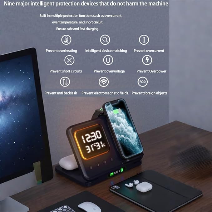 AYI 5in1 Multi Functional Wireless Charging Station - Image 8