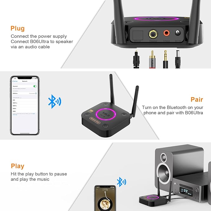 1Mii B06Ultra Bluetooth 5.3 Receiver - Image 7
