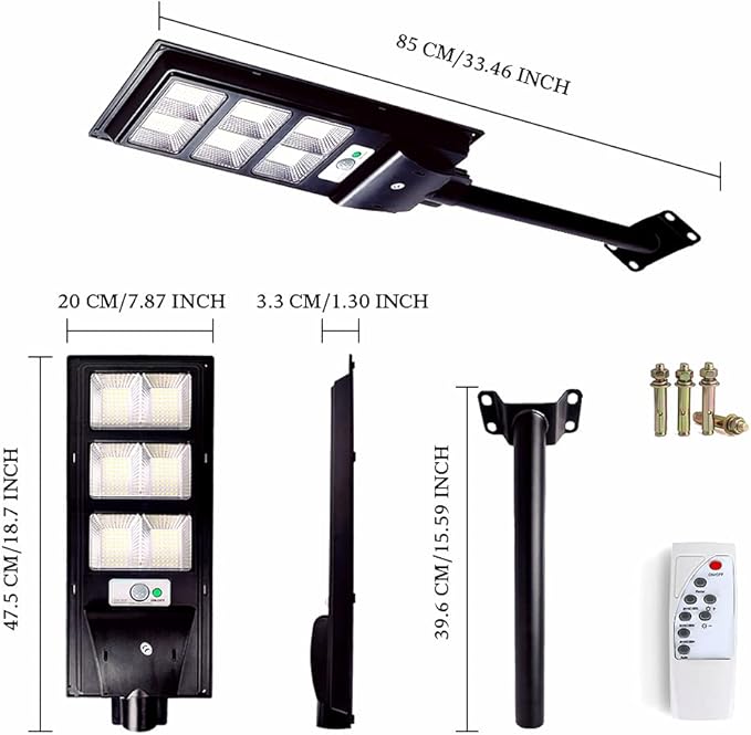 Lysed 2 Pack Solar Street Light Outdoor - Image 4