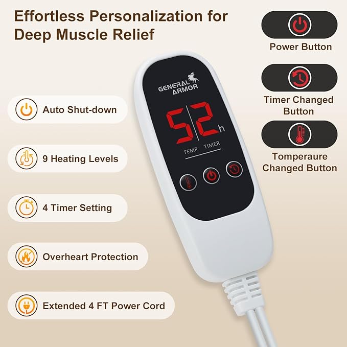 Infrared Heating Pad for Back, Full Body 72"x24", 6X Pain Relief - Image 5
