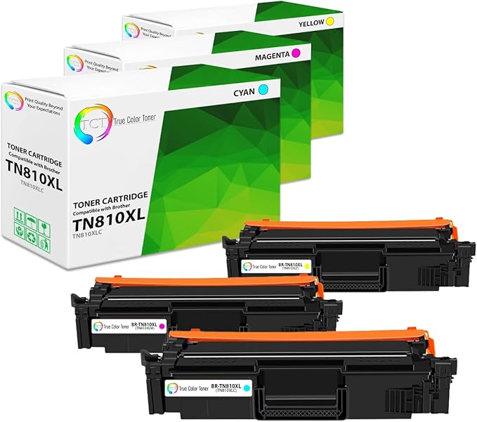 TCT TN810XL Color Toner Cartridge 3 Pack by TCT