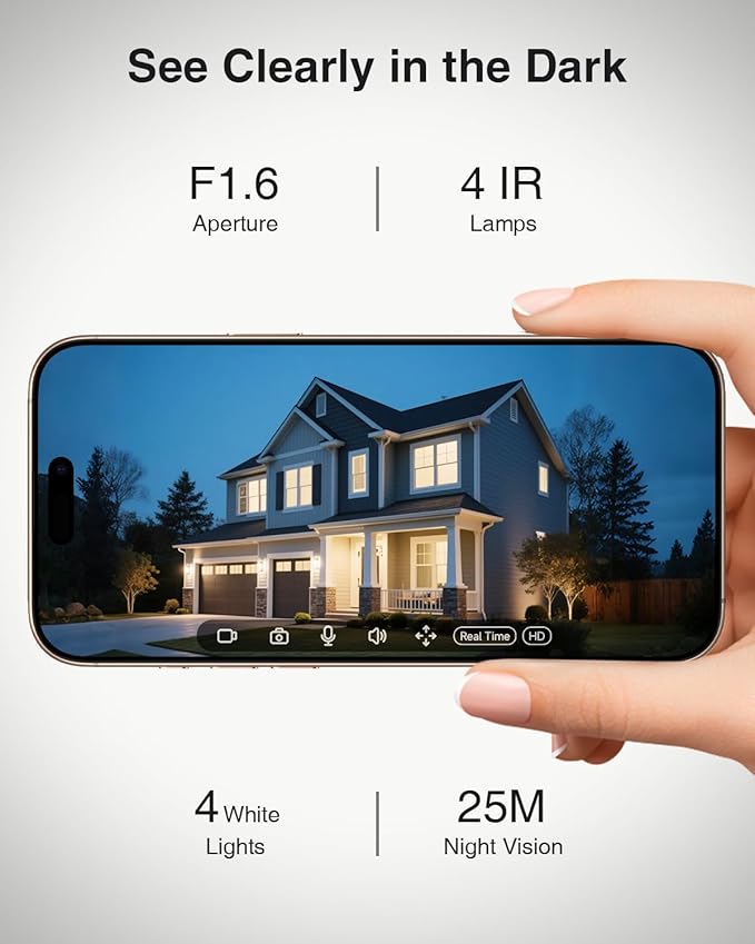 ZUMIMALL 24/7 Recording 4G LTE Cellular Security Camera, No WiFi AOV Solar - Image 3