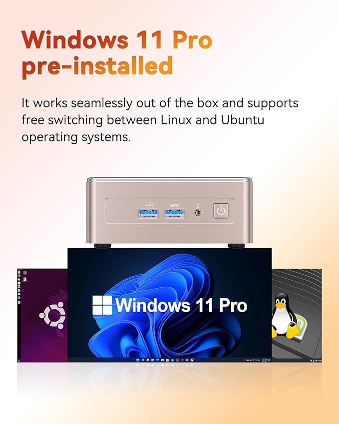 GEEKOM A5 2026 Mini PC with AMD Ryzen 5 7430U, 3-Year Coverage, 16GB RAM&1TB - Image 7