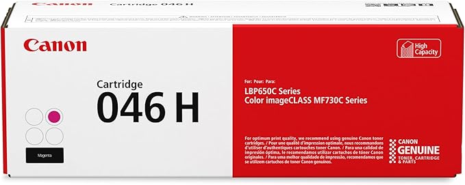 Canon Genuine 046 Magenta Toner Cartridge High Capacity Compatible by Canon