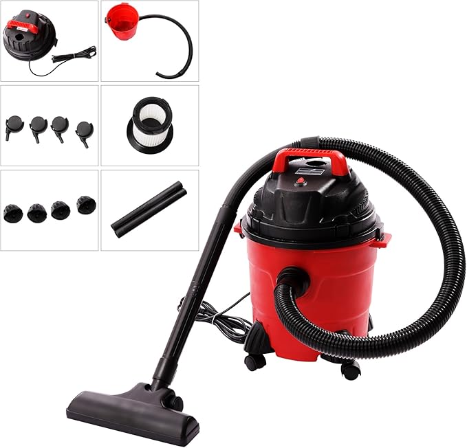 Wet Dry Vacuum Cleaner, 4 Gallon 1.34Hp Portable Shop Vacuum - Image 9