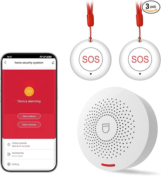 Hapippofa Caregiver Call Button WiFi Elderly Alert Call Button Life Alert by Unknown