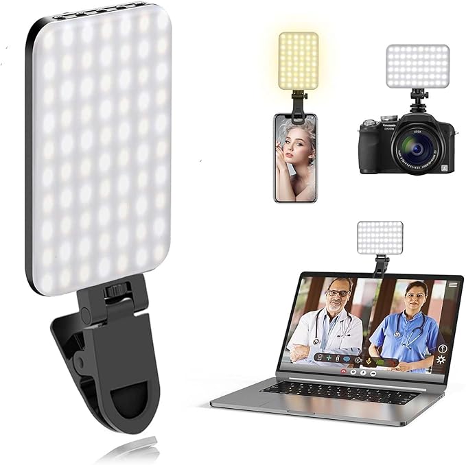 Zealsound RGB Selfie Light, 138 LEDs, 360° Full Color Video Light, 2700–6500K by zealsound