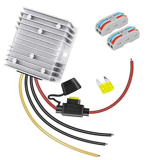 LeMotech 20A 240W 12V Golf Cart 36v/48v to 12v Converter Converter Voltage by LeMotech