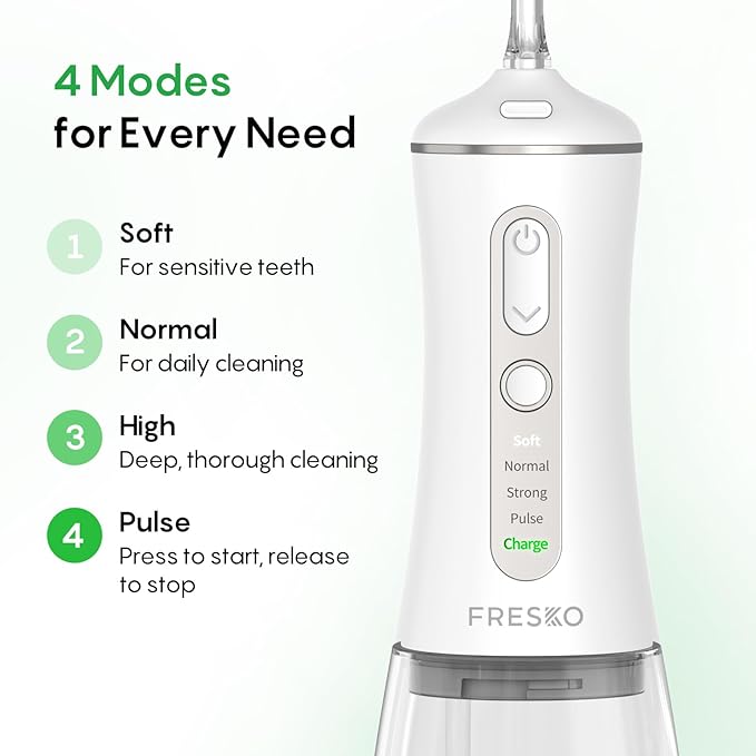 FRESKO Water Dental Flosser for Teeth, 300ML Flosser - Image 4
