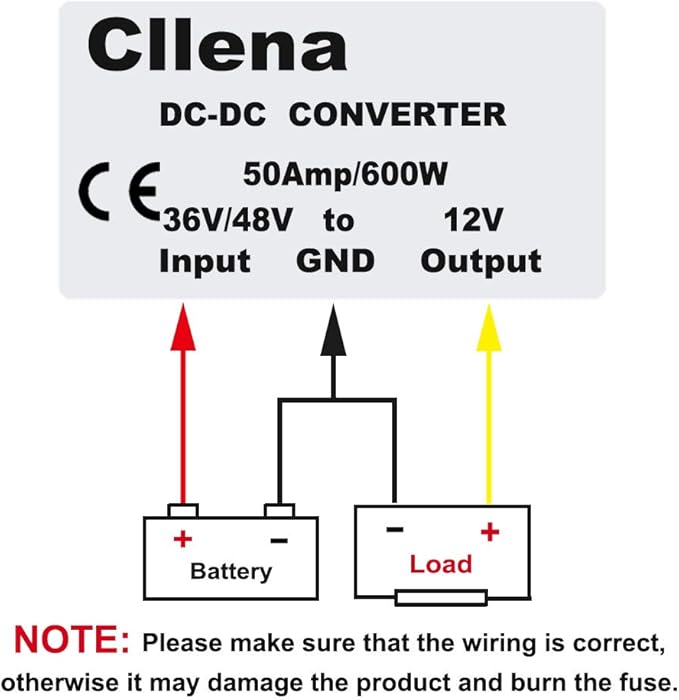 Cllena DC Converter Regulator 36V/48V to 12V 50A 600W Waterproof Voltage - Image 7