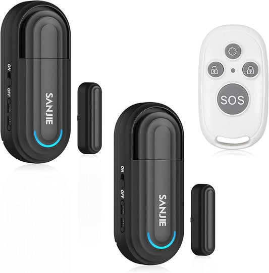 Pool Door Alarms for Home Security Loud, 0-120 Db Volume Ajustable by SANJIEGuardSecurity