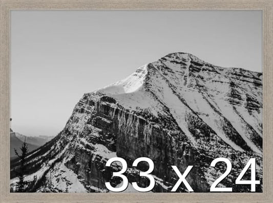 Frame It Easy 33 x 24 Rustic Gray Wood Frame by FrameItEasy