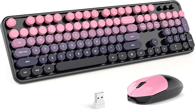 MOFII Wireless Keyboard and Mouse Combo, Full Size 2.4G Plug and Play by MOFII