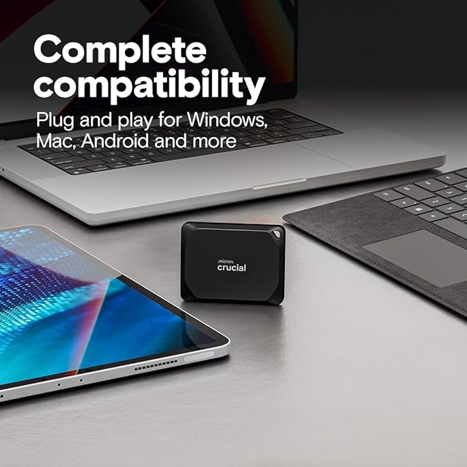 Crucial X10 Pro 2TB Portable SSD, 2000MB/s Write, USB 3.2 USB-C, External Solid - Image 5