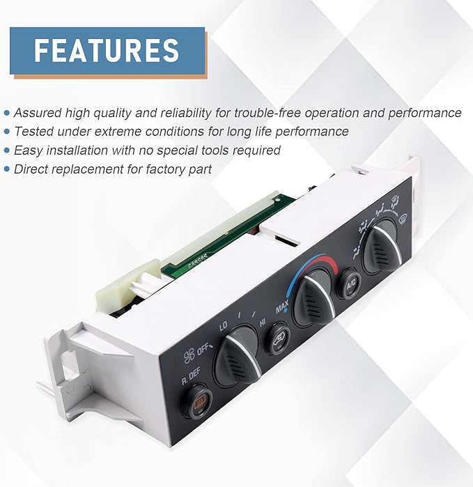 DICMIC A/C Heater Control Panel Climate Control Module - Image 2