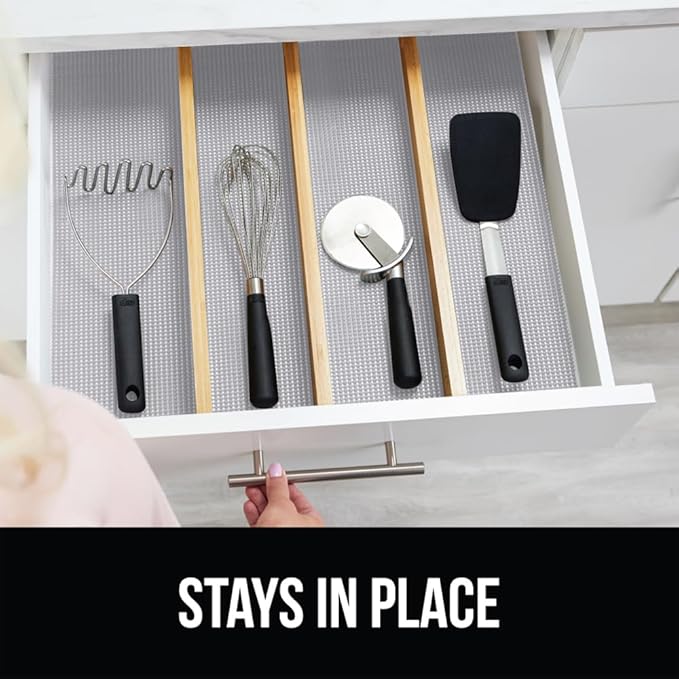 GORILLA GRIP powerGRIP Drawer Shelf and Cabinet Liner, Thick Strong Hold - Image 9