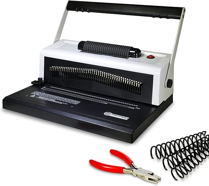PPE S25A Coilbind Coil Punch & Binding Machine Free Crimper & 8mm Plastic COILS by Printfinish