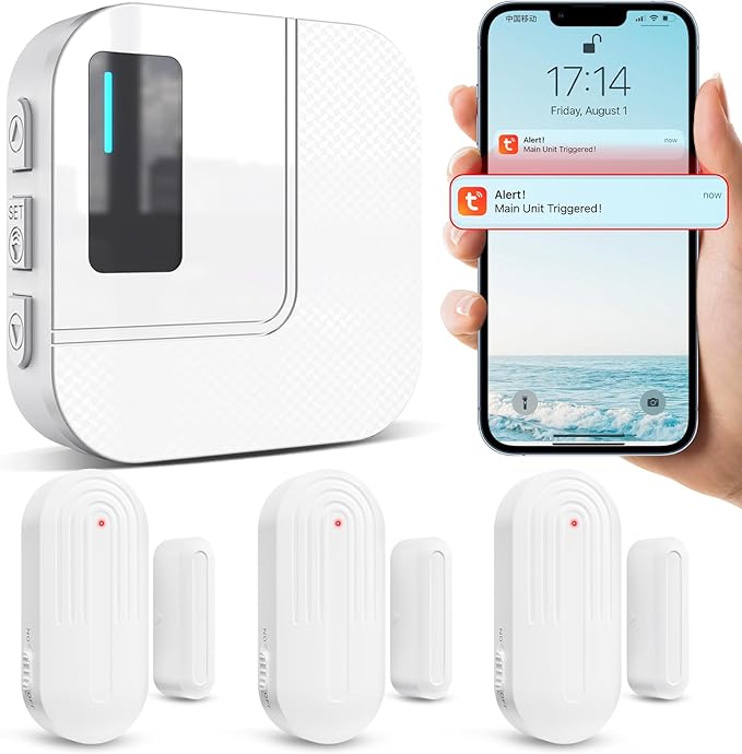 Door Chime, Sanjie WiFi Door Sensor Open Chime When Entering by SANJIEGuardSecurity