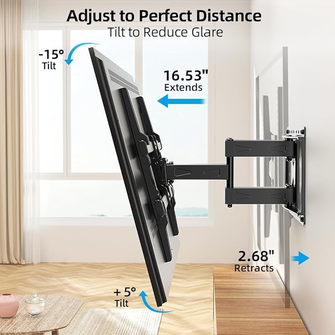 HOME VISION Full Motion TV Wall Mount - Image 5