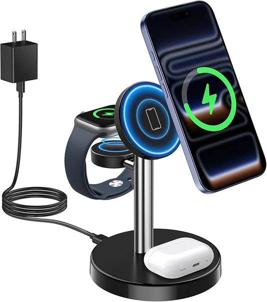2026 3 in 1 Wireless Charging Station Compatible by Aeinidi