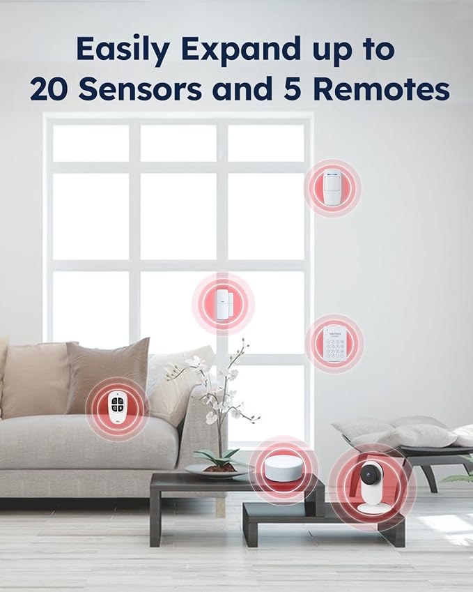 tolviviov Alarm System for Home Security, Door Alarm Systems, App Alerts - Image 8