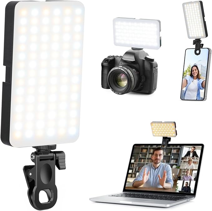 Portable Selfie Light for iPhone: 90 LED Rechargeable Phone Fill Lights by Unknown