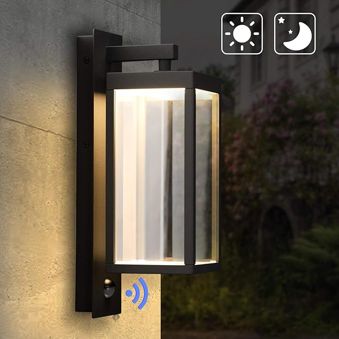 Lustrlach Motion Sensor Outdoor Light Fixtures Wall Mount, Exterior Wall Sconce - Image 6
