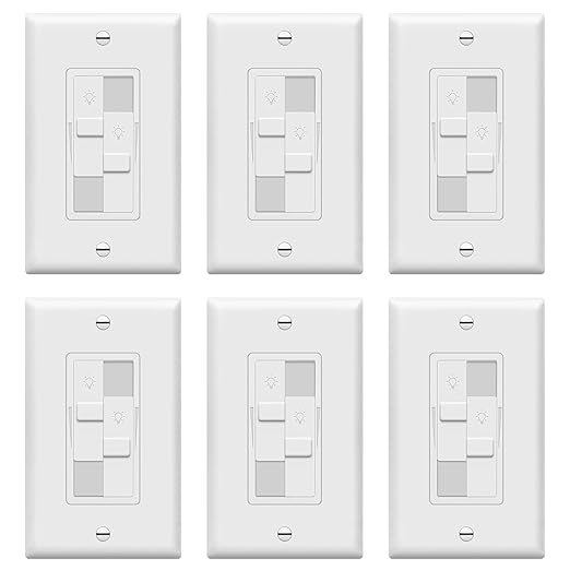 TOPGREENER Kalide Dual Load Dimmer Light Switch, Double LED Dimmer Switch by TOPGREENER