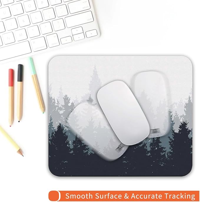 Armanza Square Mouse Pad Forest, Personalized Premium-Textured Custom Mouse Mat - Image 4