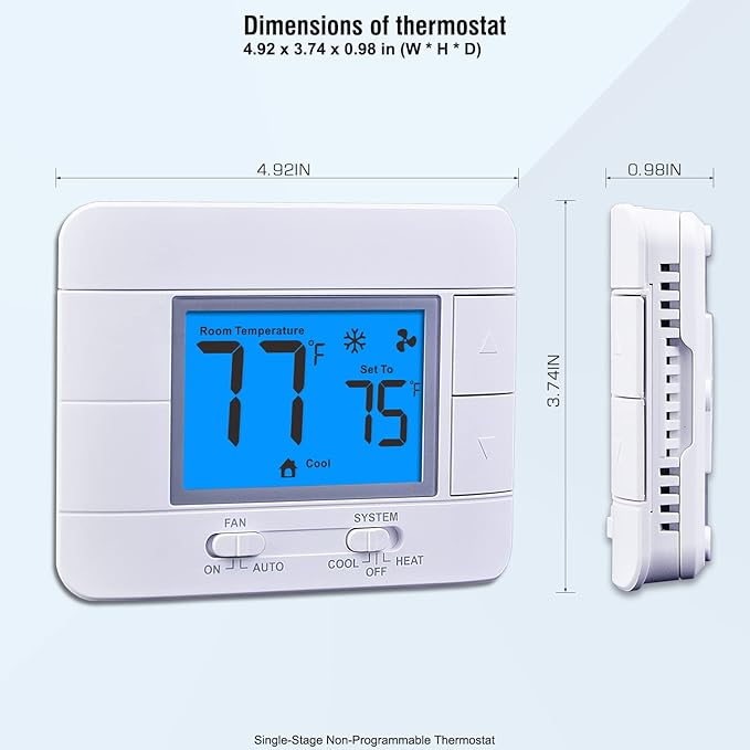 Upgraded Digital Non-Programmable Thermostat - Image 3