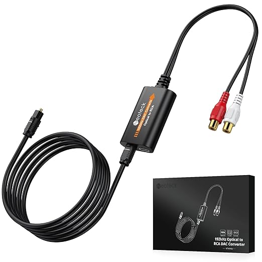 Neoteck Optical to RCA Cable DAC Converter by Neoteck