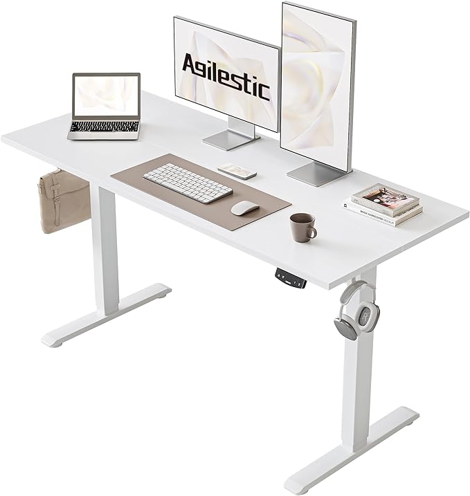 Agilestic Electric Standing Desk, 48 x 24 Inches Height Adjustable Desk by Agilestic