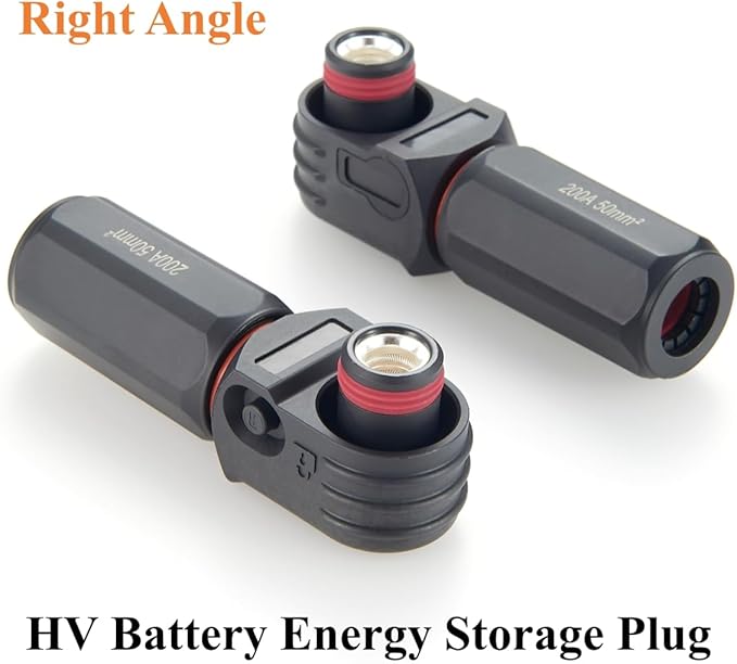 Right Angle Energy Storage System Power Connector IP67 Waterproof 200A 50mm² - Image 6
