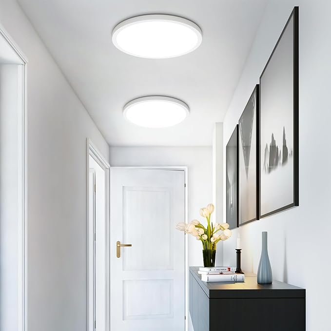 SunRider 4-Pack LED Flush Mount Ceiling Light Fixture, 5000K Daylight White - Image 8