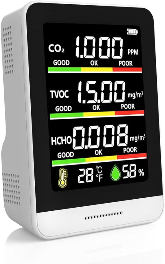 Air Quality Monitor Indoor, 8-in-1 Smart Air Quality Tester by Unknown