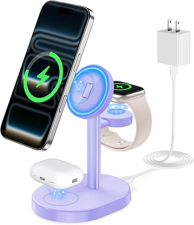 Hevanto 2025 3 in 1 Wireless Charging Station by Hevanto