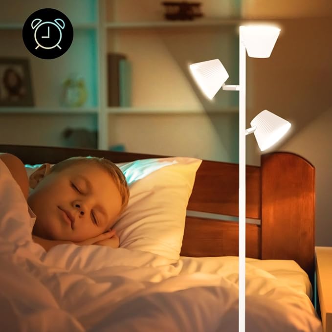 Pesken White 42W Tree Floor Lamp, Super Bright LED Standing Lamp - Image 9