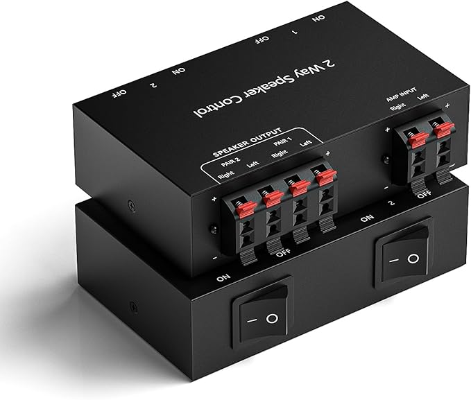 Y.D.F 2-Channel（1 in 2 Out） Speaker Selector Switcher Box by YDF