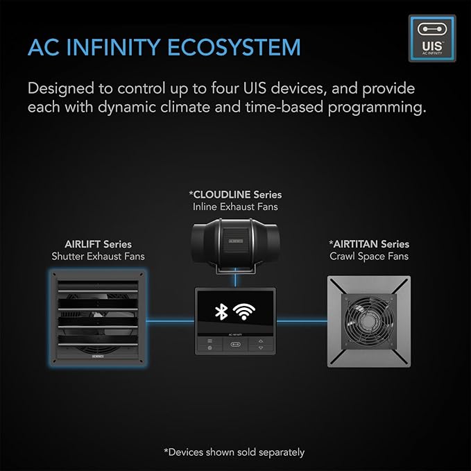 AC Infinity AIRLIFT T10, Shutter Exhaust Fan 10" - Image 5