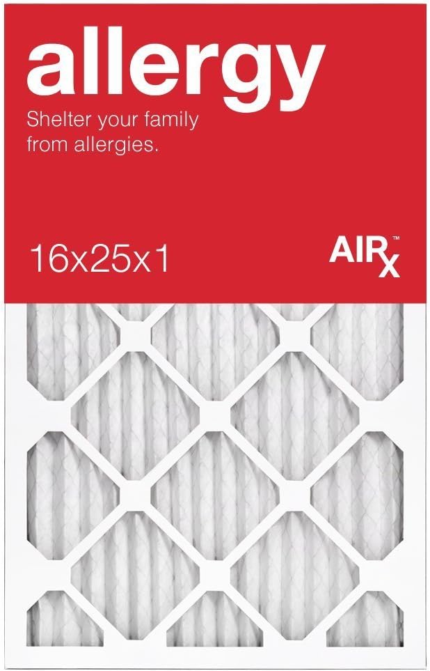 16x25x1 Air Filter ALLERGY by AIRx Filters MERV 11 Pleated 16x25x1 Furnace - Image 2