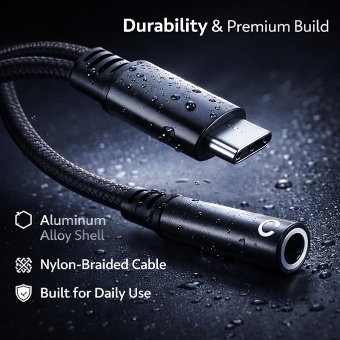 Mizi USB C to Dual 3.5mm Headphone Splitter, 2-Port Audio Adapter - Image 6