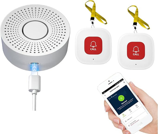DwyenSlo WiFi Caregiver Pager Call Button Wireless Nurse Alert Call Bell by DwyenSlo