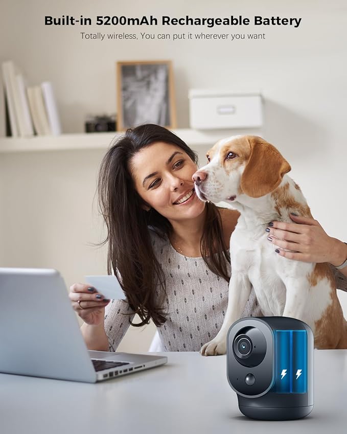 COCOCAM 2K Indoor Pan/Tilt Security Camera - Image 2