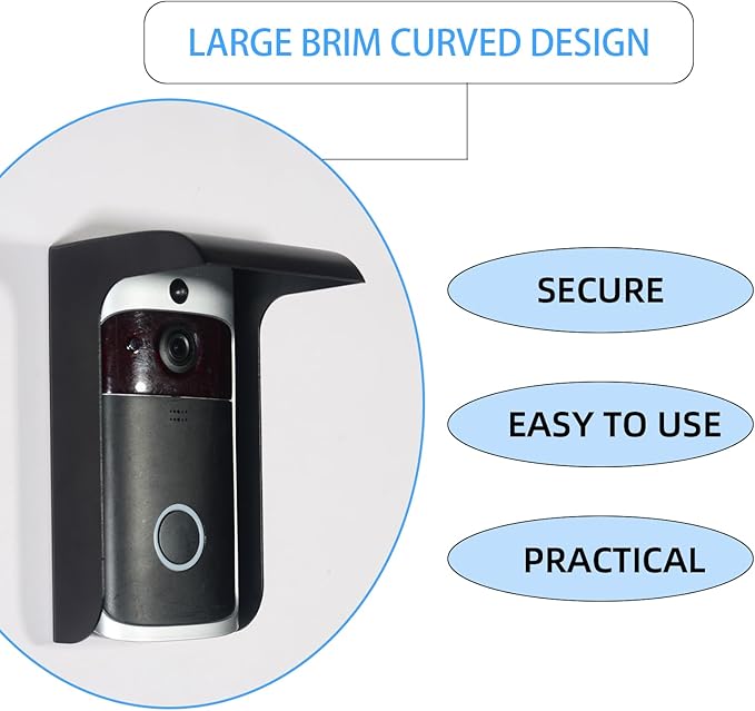 Doorbell Rain Cover, Small Video Doorbell Shield, Outdoor Access Control Keypad - Image 7