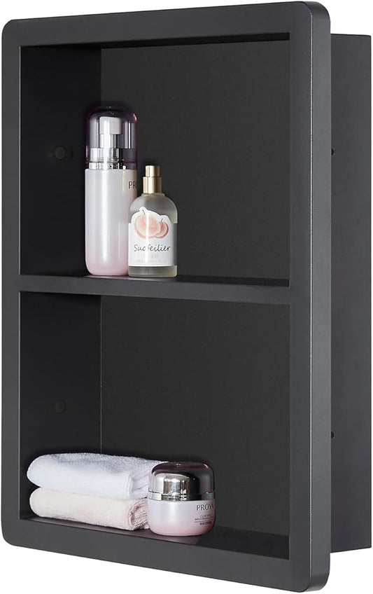 Shower Niche 14x18, Recessed Medicine Cabinet Without Mirror, 304 Stainless by MedicineCabinetsMirrors