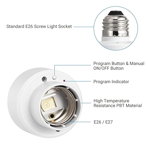 DEWENWILS Remote Control Light Socket, Wireless Remote Control Lamp Bulb Socket - Image 9