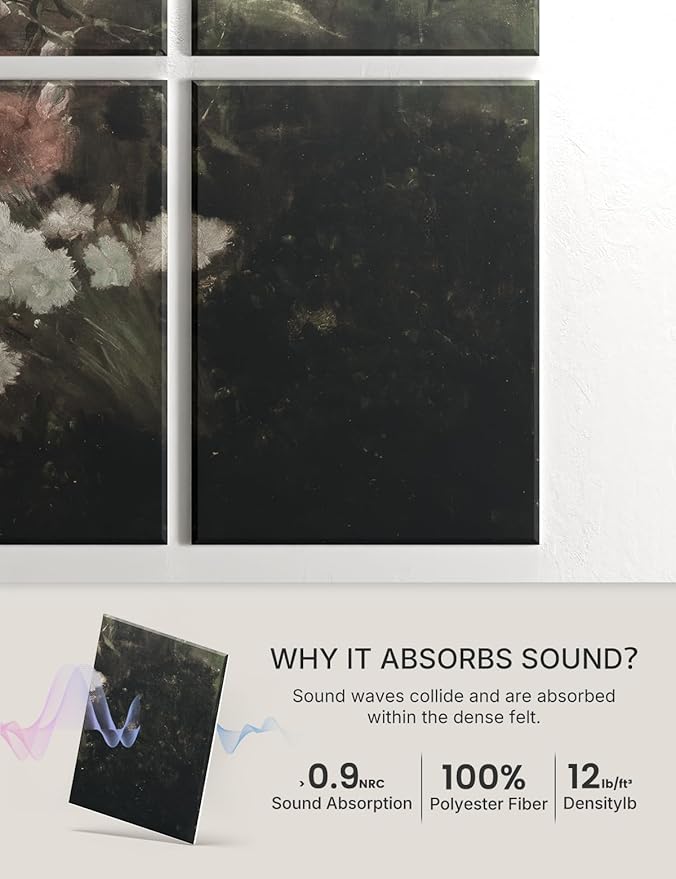 Wall Art Acoustic Panels, Decorative Sound Absorbing Panels - Image 4