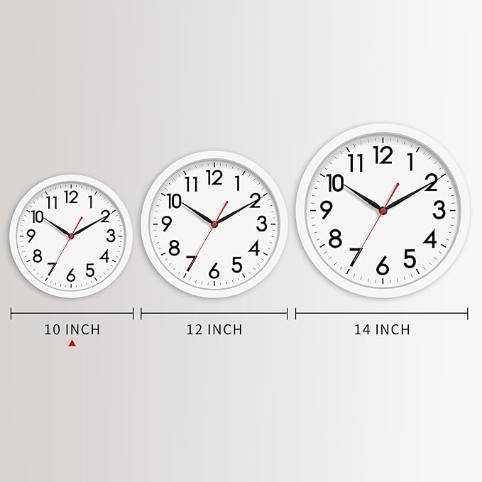 AKCISOT Wall Clock Silent Non Ticking Modern Wall Clocks Battery Operated 10 - Image 2