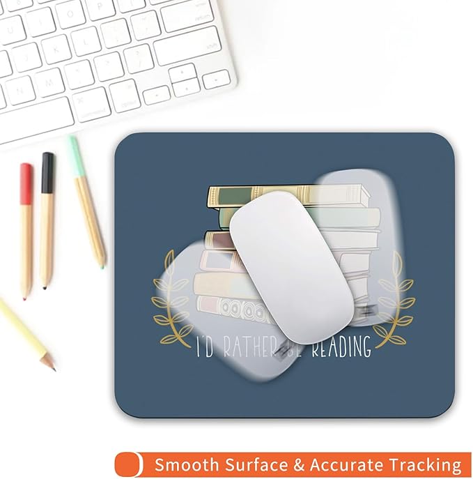 Armanza Square Mouse Pad Books, Personalized Premium-Textured Custom Mouse Mat - Image 4
